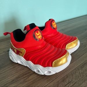 Iron Man Light-Up Tennis Shoes Size 10 Toddler Boy BRAND NEW, Never Been Worn